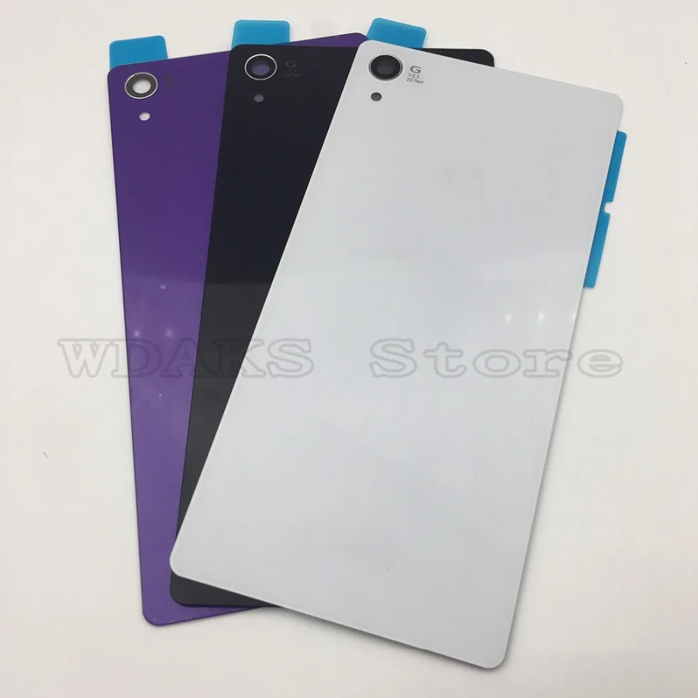 Задняя стеклянная крышка для sony Xperia z2 L50W D6502 D6503 батареи чехол корпуса с NFC
