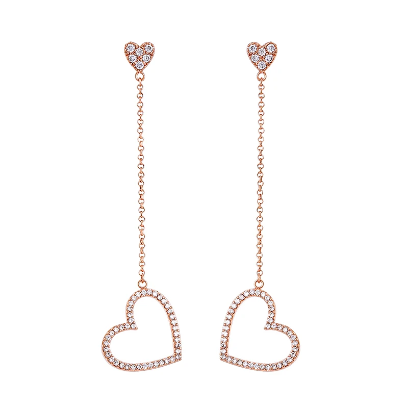 New Arrival High Quality Crystal Long Office Drop Earring For Women Romantic Cute Birthday Gift Heart Earring Jewelry Accessory
New Arrival High Quality Crystal Long Office Drop Earring For Women Romantic Cute Birthday Gift Heart Earring Jewelry Accessory