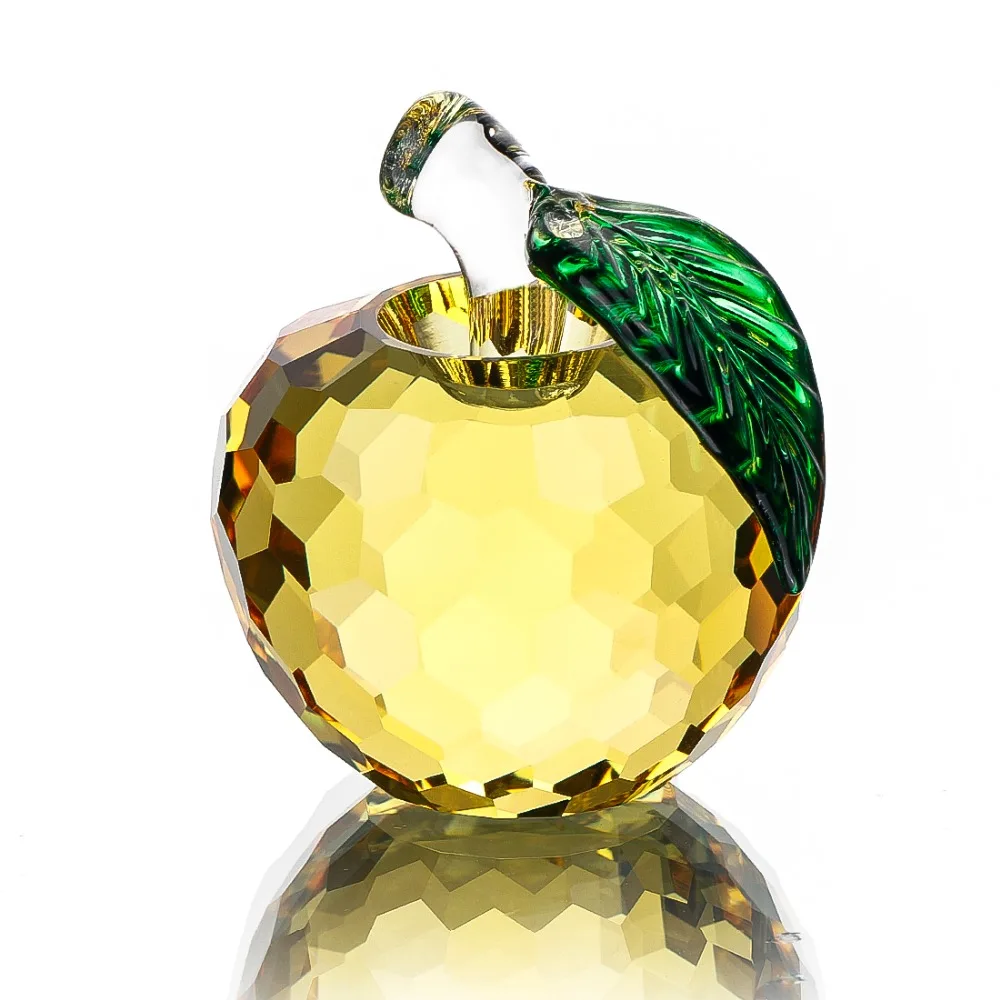 H&D 55mm Glossy Crystal Apple Paperweight Glass Paperweight Gifts Art For Crystal Crafts Home Wedding Decoration
H&D 55mm Glossy Crystal Apple Paperweight Glass Paperweight Gifts Art For Crystal Crafts Home Wedding Decoration