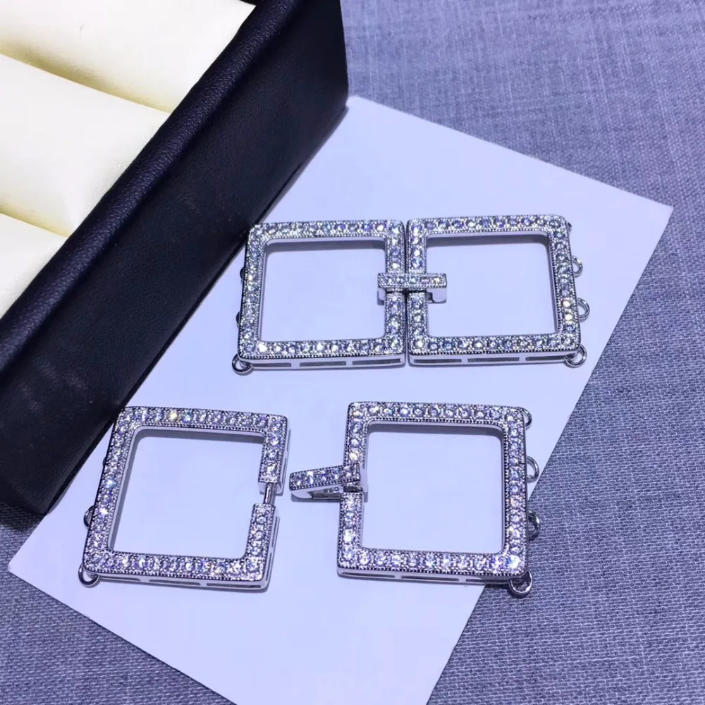 Ювелирные изделия DIY Серебристые коннекторы застежки для женщин модные бусы