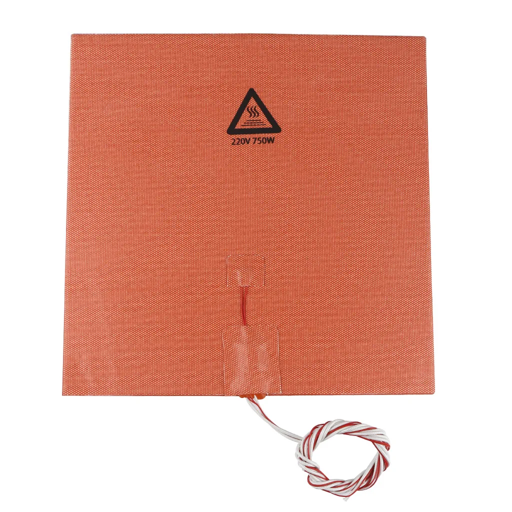 Silicone Heated Pad 300*300MM 110V 220V 300W 750W 3M adhesive back 100k Waterproof Thermostor For CR-10 3D Printer hotbed parts
Silicone Heated Pad 300*300MM 110V 220V 300W 750W 3M adhesive back 100k Waterproof Thermostor For CR-10 3D Printer hotbed parts