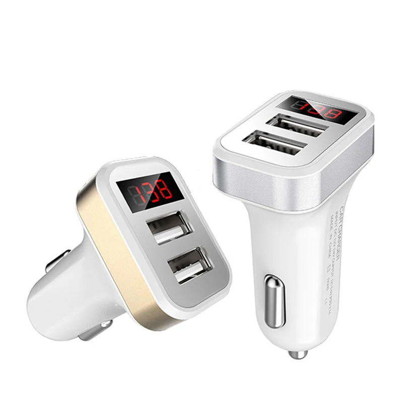 Car Charger 5V 2.1A Fast Charging Dual USB Port LED Display Cigarette Lighter Phone Adapter for iphone iPad Xiaomi Huawei
Car Charger 5V 2.1A Fast Charging Dual USB Port LED Display Cigarette Lighter Phone Adapter for iphone iPad Xiaomi Huawei