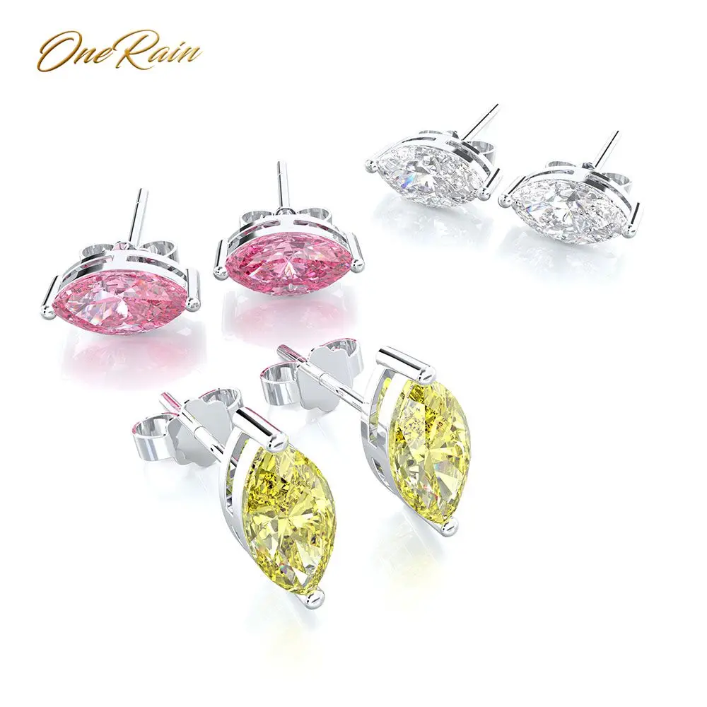 OneRain Classic 100% 925 Sterling Silver Mariquesa Cut Pink Topaz Gemstone Ear Studs White Gold Earrings Jewelry Wholesale
OneRain Classic 100% 925 Sterling Silver Mariquesa Cut Pink Topaz Gemstone Ear Studs White Gold Earrings Jewelry Wholesale