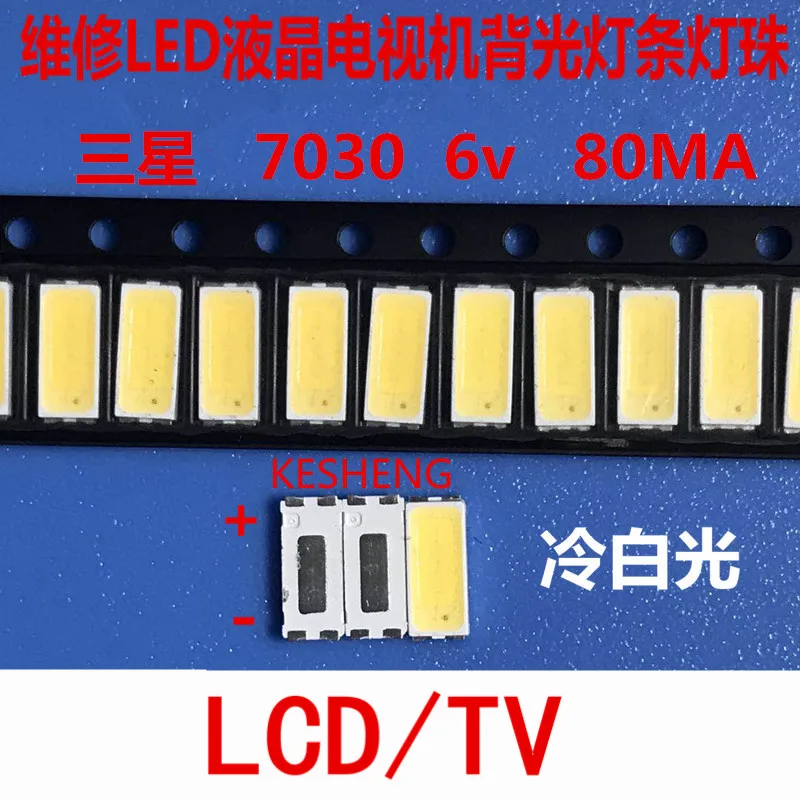 50PCS Per la manutenzione tcl LED TV LCD retroilluminato con lampada 7030 6v perline SAMSUNG light bar | Лампы и освещение