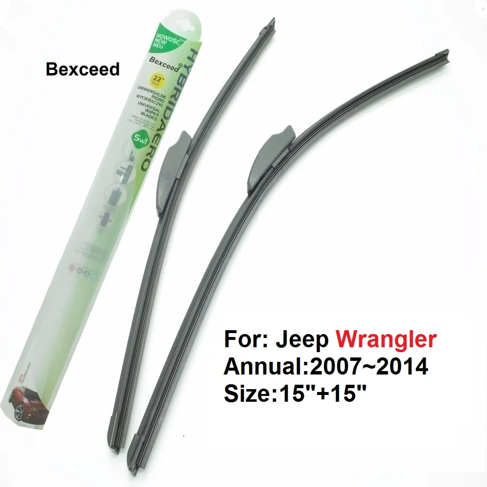 Щетка стеклоочистителя для Jeep Wrangler, плоская щетка для лобового стекла автомобиля, 15 дюймов + 15 дюймов, должна превышать лобовое стекло автом...
Щетка стеклоочистителя для Jeep Wrangler, плоская щетка для лобового стекла автомобиля, 15 дюймов + 15 дюймов, должна превышать лобовое стекло автом...