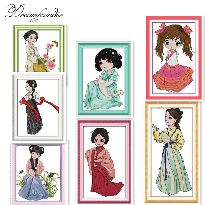 The Hanfu beauty cross stitch kit aida 14ct 11ct count printed canvas stitches embroidery DIY handmade needlework
The Hanfu beauty cross stitch kit aida 14ct 11ct count printed canvas stitches embroidery DIY handmade needlework