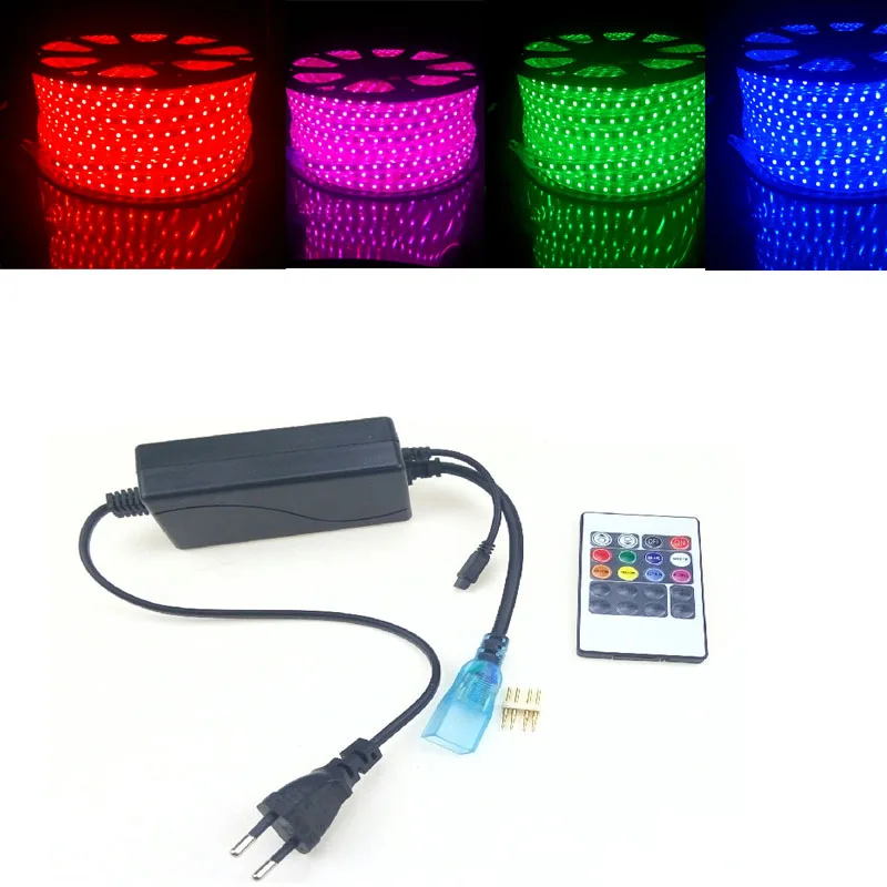5-50m IP67 LED AC220V RGB Strip SMD5050 60L/M listwa led Light Lamp Outdoor Waterproof with Remote Controller for Ceiling Garden
5-50m IP67 LED AC220V RGB Strip SMD5050 60L/M listwa led Light Lamp Outdoor Waterproof with Remote Controller for Ceiling Garden