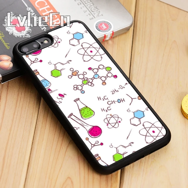 LvheCn наука молекулы чехол для телефона iPhone 5 6 s 7 8 plus 11 12 Pro X XR XS Max Samsung Galaxy S6 S7 edge S8 S9