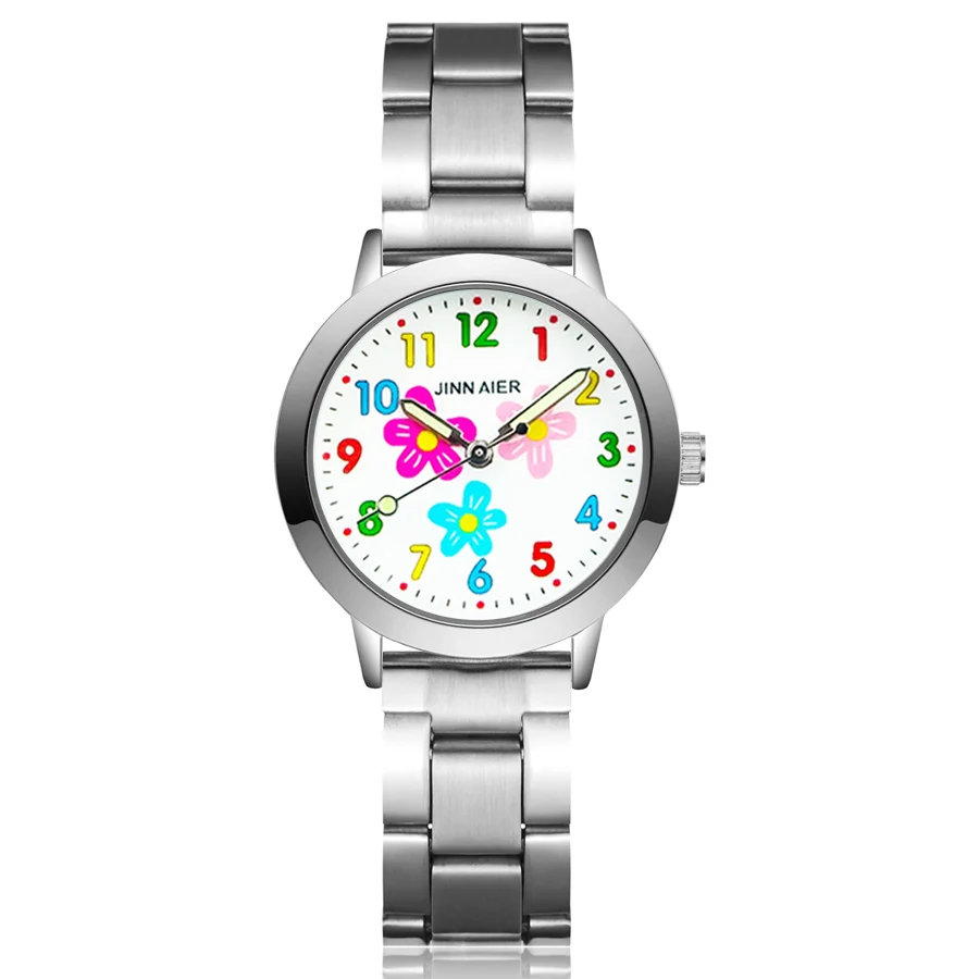 Cute Cartoon Flower style Children's Watches Kids Student Girls boys Quartz Metal steel Wrist Watch JA32
Cute Cartoon Flower style Children's Watches Kids Student Girls boys Quartz Metal steel Wrist Watch JA32
