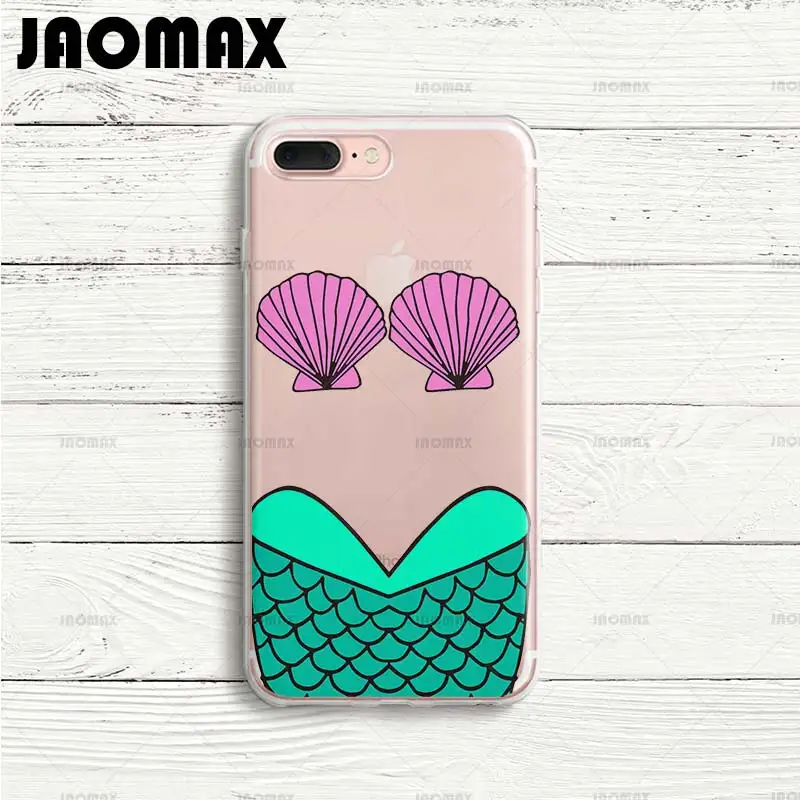 Jaomax брендовый летний топ Русалка с рыбьей чешуей чехол для телефона iPhone XS MAX XR 8 Plus