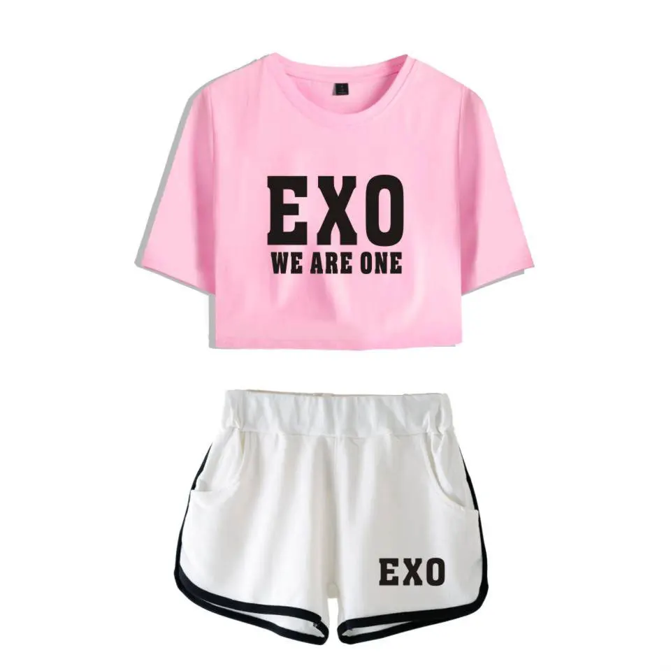 EXO Summer Cool Women's Two Piece Sets Print Sexy Style EXO T-shirt&shorts Sets Casual Tracksuit For Women Plus Size 2XL
EXO Summer Cool Women's Two Piece Sets Print Sexy Style EXO T-shirt&shorts Sets Casual Tracksuit For Women Plus Size 2XL