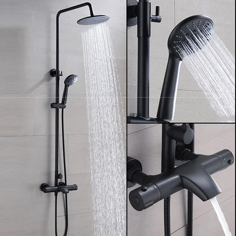 Luxury black/gold/white rainfall shower set thermostatic control shower faucet thermostatic brass mixer tap 0104
Luxury black/gold/white rainfall shower set thermostatic control shower faucet thermostatic brass mixer tap 0104