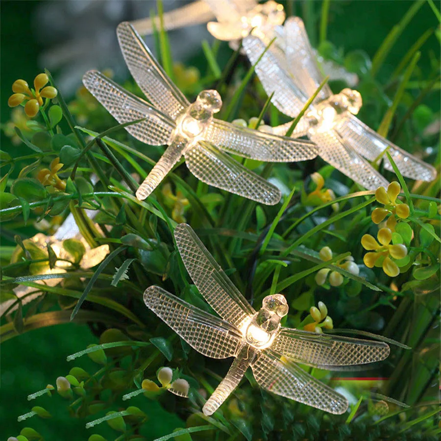 Thrisdar 6M 30LED Dragonfly Outdoor Solar Led String light Landscape Garden Patio dragonfly solar Garland Christmas Light
Thrisdar 6M 30LED Dragonfly Outdoor Solar Led String light Landscape Garden Patio dragonfly solar Garland Christmas Light