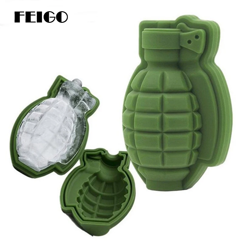 FEIGO 1Pcs 3D Grenades Ice Cube Mold Creative Bar Pub Accessories Tools Green 3D Ice Cube Mold Food Wine Silicone Ice Mold F307
FEIGO 1Pcs 3D Grenades Ice Cube Mold Creative Bar Pub Accessories Tools Green 3D Ice Cube Mold Food Wine Silicone Ice Mold F307