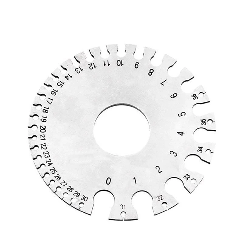 Stainless Steel (0-36)/(007-3125) Round AWG SWG Wire Thickness Ruler Gauge Diameter Measurer Tool
Stainless Steel (0-36)/(007-3125) Round AWG SWG Wire Thickness Ruler Gauge Diameter Measurer Tool