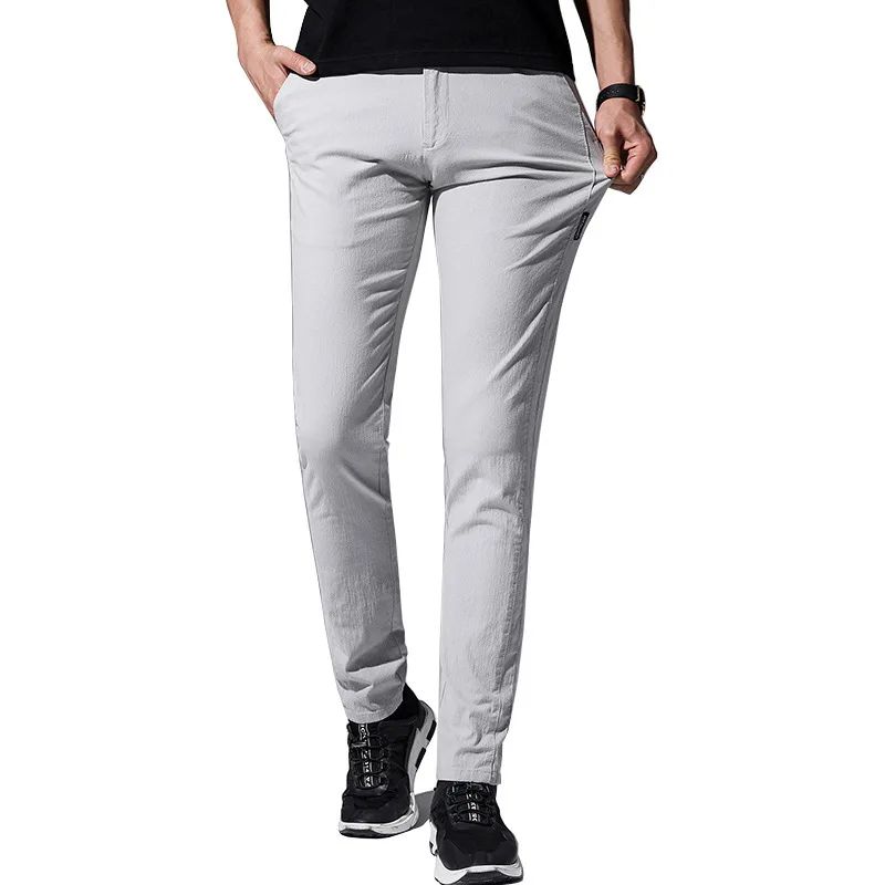 Men's casual pants spring summer fashion elastic Cotton young men trousers Solid Slim pants Male Thin long Pencil pants
Men's casual pants spring summer fashion elastic Cotton young men trousers Solid Slim pants Male Thin long Pencil pants