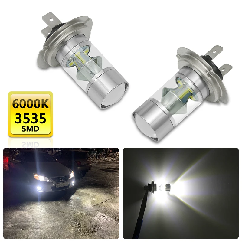 2Pcs H7 LED Bulb Super Bright Car Fog Lights 12V 6500K White 60W H7 Driving Running Lamp Auto Led H7 Light Bulbs for Bmw Audi VW
2Pcs H7 LED Bulb Super Bright Car Fog Lights 12V 6500K White 60W H7 Driving Running Lamp Auto Led H7 Light Bulbs for Bmw Audi VW