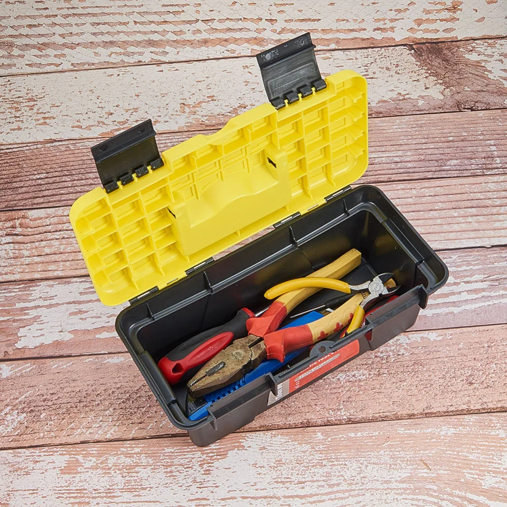 10 Inch Convenient Portable Hand Carry Tool Storage Lockable Storage Tool Box Garage Mechanism Storage Organizer
10 Inch Convenient Portable Hand Carry Tool Storage Lockable Storage Tool Box Garage Mechanism Storage Organizer