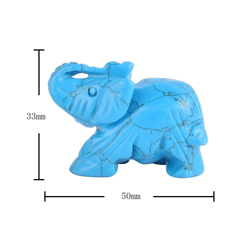 3 pieces mineral healing crystals blue howlite elephant figurines craft carved Mini animal statues for children room decoration
3 pieces mineral healing crystals blue howlite elephant figurines craft carved Mini animal statues for children room decoration