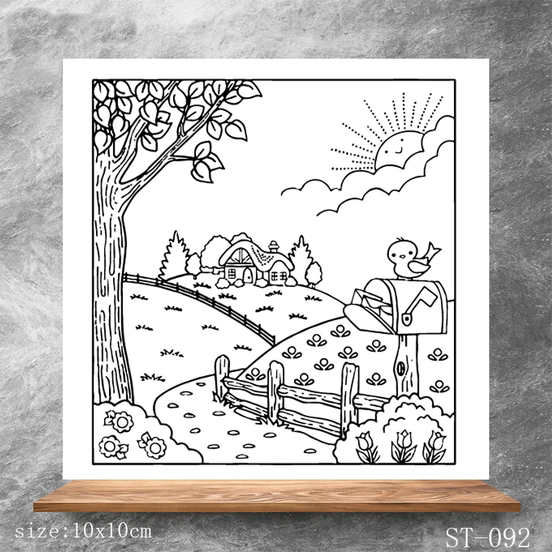 Beautiful country scenery Transparent Clear Stamps DIY Scrapbooking Album Card Making DIY Decoration Making Embossing Stencil
Beautiful country scenery Transparent Clear Stamps DIY Scrapbooking Album Card Making DIY Decoration Making Embossing Stencil
