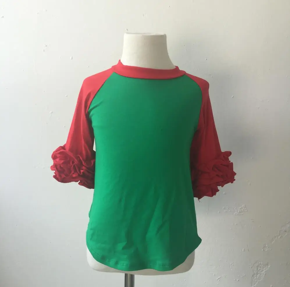 Personalized Casual Double Color Icing Ruffle Shirt High Quality Ruffle Raglan Girls Party Blouse Top Shirt
Personalized Casual Double Color Icing Ruffle Shirt High Quality Ruffle Raglan Girls Party Blouse Top Shirt