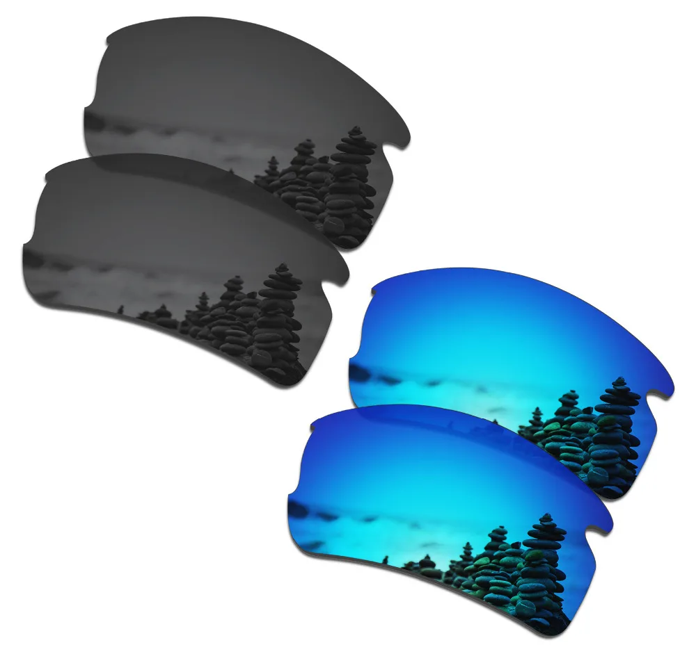 SmartVLT 2 Pairs Polarized Sunglasses Replacement Lenses for Oakley Flak 2.0 AF OO9271 Stealth Black and Ice Blue
SmartVLT 2 Pairs Polarized Sunglasses Replacement Lenses for Oakley Flak 2.0 AF OO9271 Stealth Black and Ice Blue