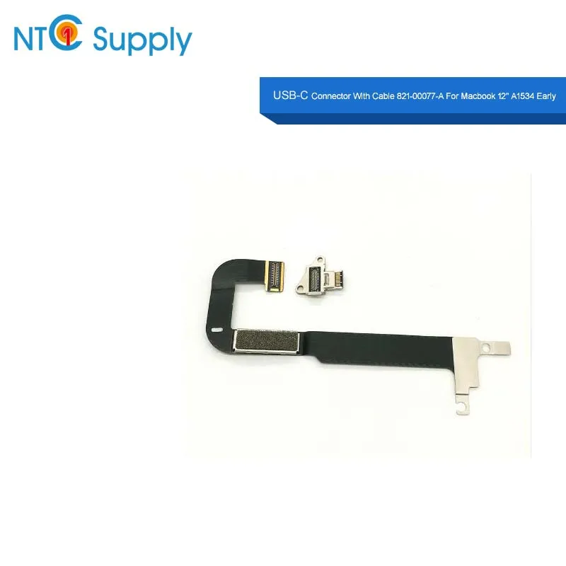 5 шт./лот натуральная USB C Соединитель с кабелем 821 00077 A для Macbook 12 "A1534 раннего 2015