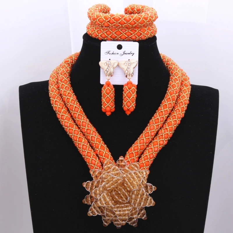 The Most Charming Girl Necklace Jewelry Sets Orange Necklace and the Golden Flower Party Bridal Jewelry Sets Free Shipping
The Most Charming Girl Necklace Jewelry Sets Orange Necklace and the Golden Flower Party Bridal Jewelry Sets Free Shipping