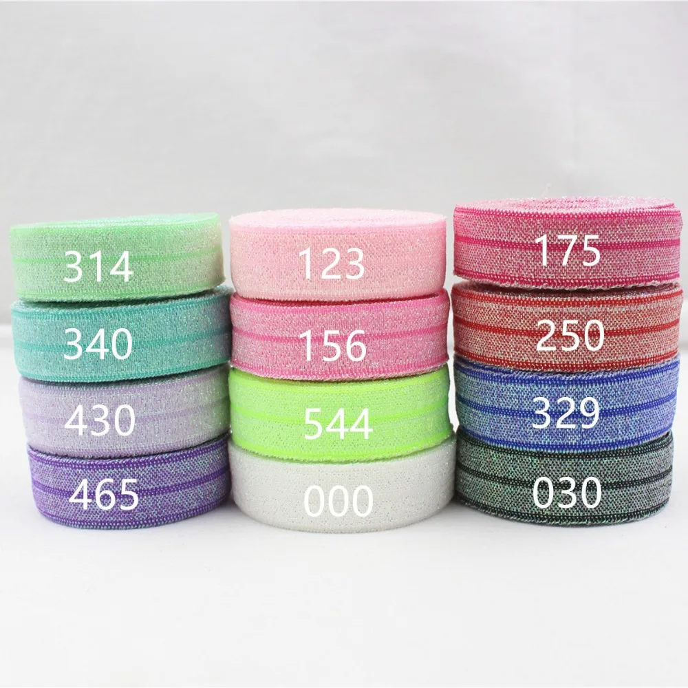 1684 10 16 мм Радужная блестящая Складная эластичная лента аксессуары для одежды