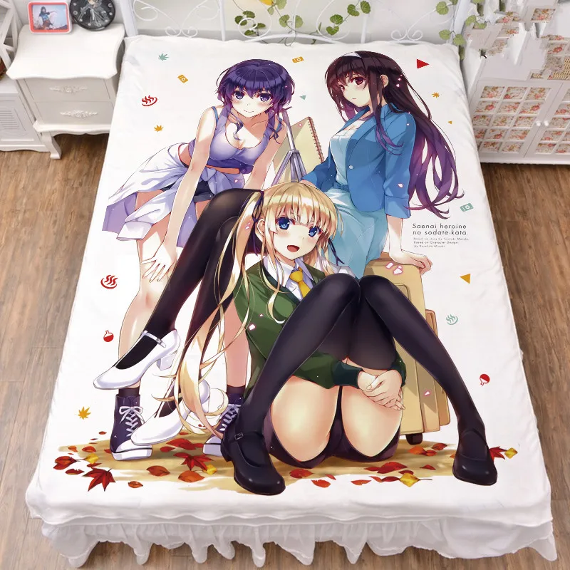 150x200 см японское аниме Saenai Heroine no Sodatekata Eriri Спенсер Sawamura Простыня из молочного волокна и фланелевое одеяло летнее одеяло
150x200 см японское аниме Saenai Heroine no Sodatekata Eriri Спенсер Sawamura Простыня из молочного волокна и фланелевое одеяло летнее одеяло