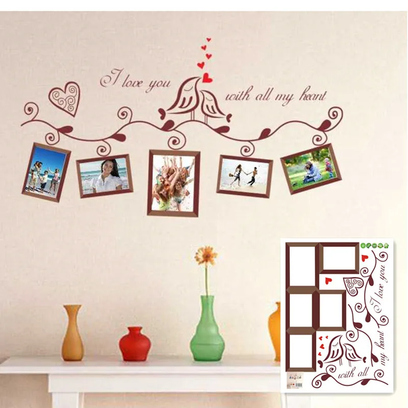 Cartoon Lover Birds Wall Sticker Decor Mural Home Decal Removable Photo Frame Living Room Wall Decor AY640
Cartoon Lover Birds Wall Sticker Decor Mural Home Decal Removable Photo Frame Living Room Wall Decor AY640