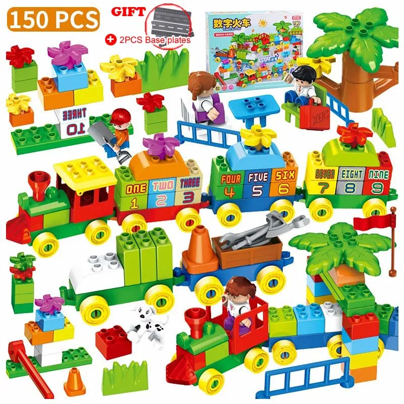 Big Brick Toys Numbers Train Building Blocks Bricks Children Educational Toys Gifts And Send 2Pcs Base Plates
Big Brick Toys Numbers Train Building Blocks Bricks Children Educational Toys Gifts And Send 2Pcs Base Plates