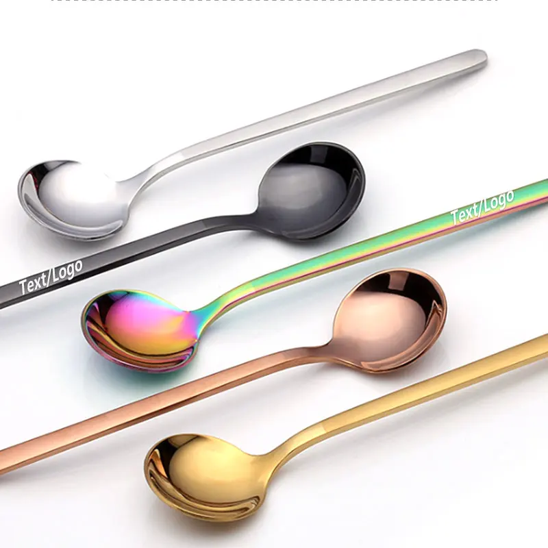 Quail Hot Style Stainless Steel Coffee Spoon With Long Handle Colourful Coffee Scoops Dessert Tea Spoon can be Free with Text
Quail Hot Style Stainless Steel Coffee Spoon With Long Handle Colourful Coffee Scoops Dessert Tea Spoon can be Free with Text