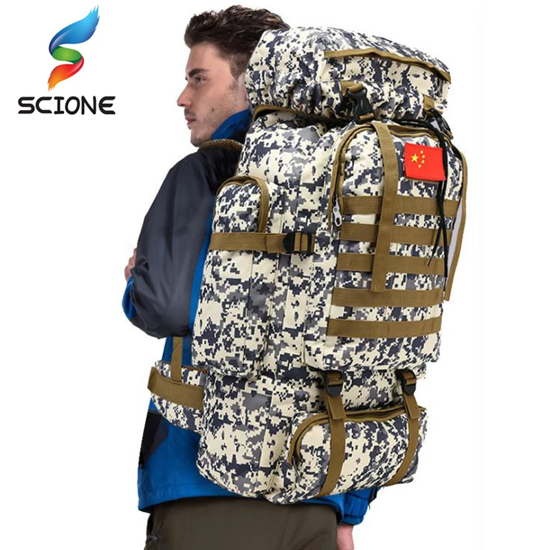 Outdoor Large Waterproof Mountaineering Backpack Camping Hiking Military Molle Camo Water-repellent Tactical Bag Adjustable
Outdoor Large Waterproof Mountaineering Backpack Camping Hiking Military Molle Camo Water-repellent Tactical Bag Adjustable