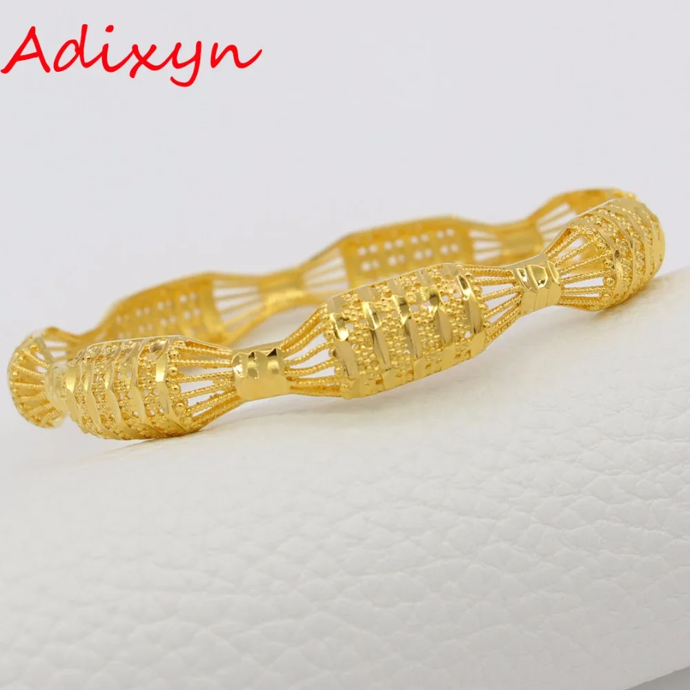 Adixyn Diameter 6.5CM&6.8CM Ethiopian Bangle for Women Gold Color Dubai Wedding African Bracelet Arab Jewelry Gifts N1813
Adixyn Diameter 6.5CM&6.8CM Ethiopian Bangle for Women Gold Color Dubai Wedding African Bracelet Arab Jewelry Gifts N1813
