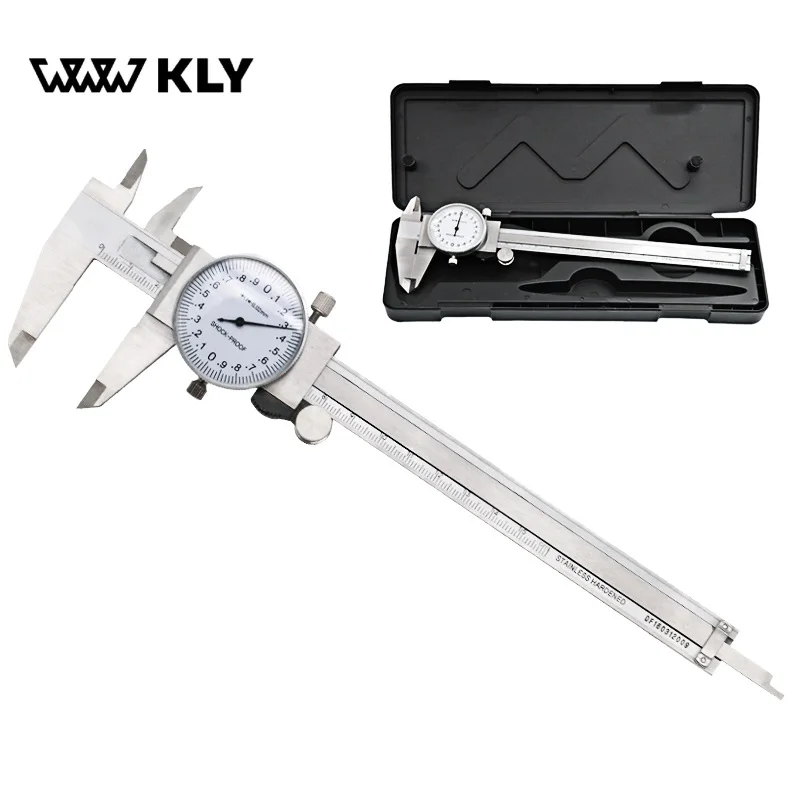 Метрический Калибр WWW KLY измерительный инструмент циферблат штангенциркуль 0 150