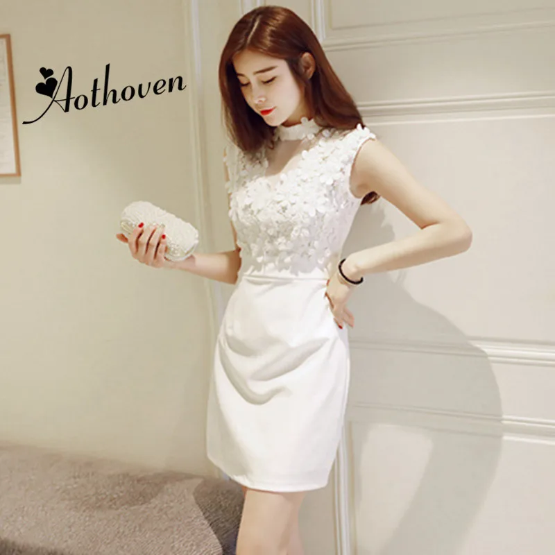 2020 Summer Lace Patchwork Sheath Bodycon Dress Women White Stand-up Collar Sleeveless Dress Casual Office Elegant Party Dresses
2020 Summer Lace Patchwork Sheath Bodycon Dress Women White Stand-up Collar Sleeveless Dress Casual Office Elegant Party Dresses