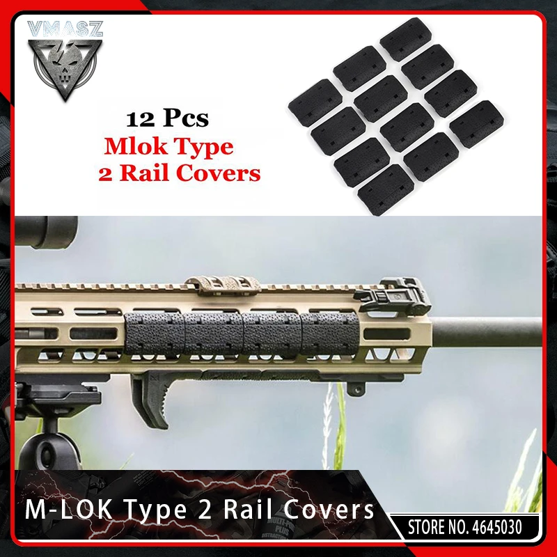 VMASZ 12 шт. тактические Чехлы Mlok типа 2 для рельсов eMag Pul Тип M lok слот система
