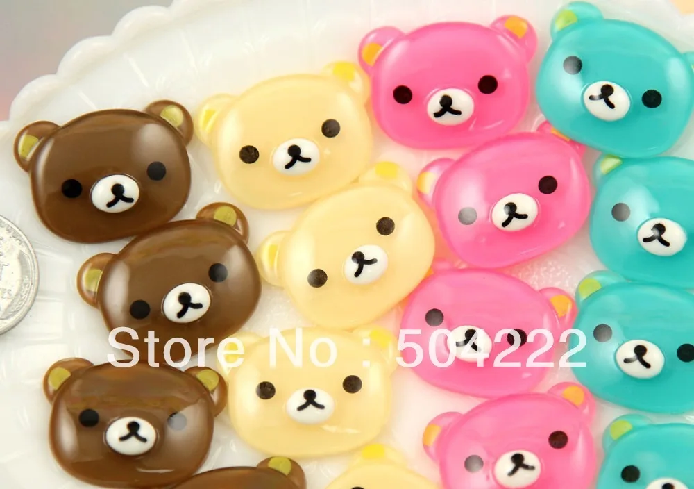 150pcs Colorful Relax Bear Head Resin Flatback Cabochon 26mm Honey bear Cameos, Flat Back Decoration
150pcs Colorful Relax Bear Head Resin Flatback Cabochon 26mm Honey bear Cameos, Flat Back Decoration