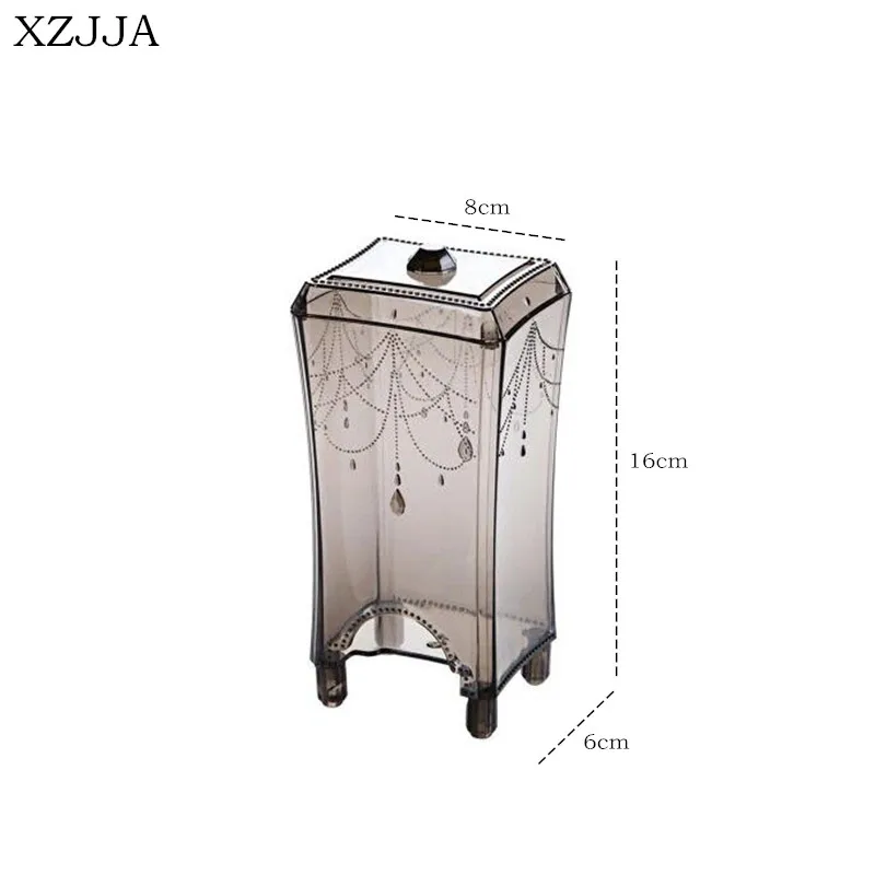 XZJJA Creative Acrylic Desktop Cosmetics Cotton Storage Box Transparent Cotton Swabs Stick Cosmetic Makeup Organizer
XZJJA Creative Acrylic Desktop Cosmetics Cotton Storage Box Transparent Cotton Swabs Stick Cosmetic Makeup Organizer