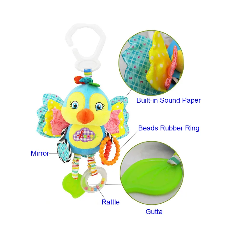 Baby Bed Crib Hanging Toys BB Bell Stuffed Cartoon Animal Newborn Infant Teether Rattle Mirror Kids Plush Toy BM88
Baby Bed Crib Hanging Toys BB Bell Stuffed Cartoon Animal Newborn Infant Teether Rattle Mirror Kids Plush Toy BM88