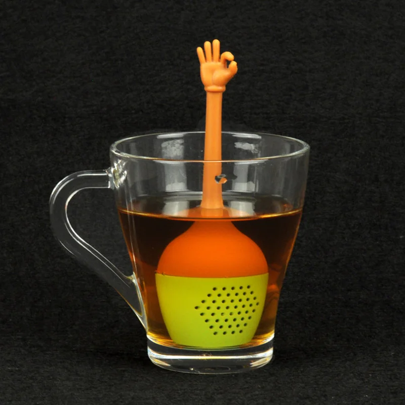 Силиконовый Чай Infuser Фильтр для чая повторного использования Сладкий Лист с