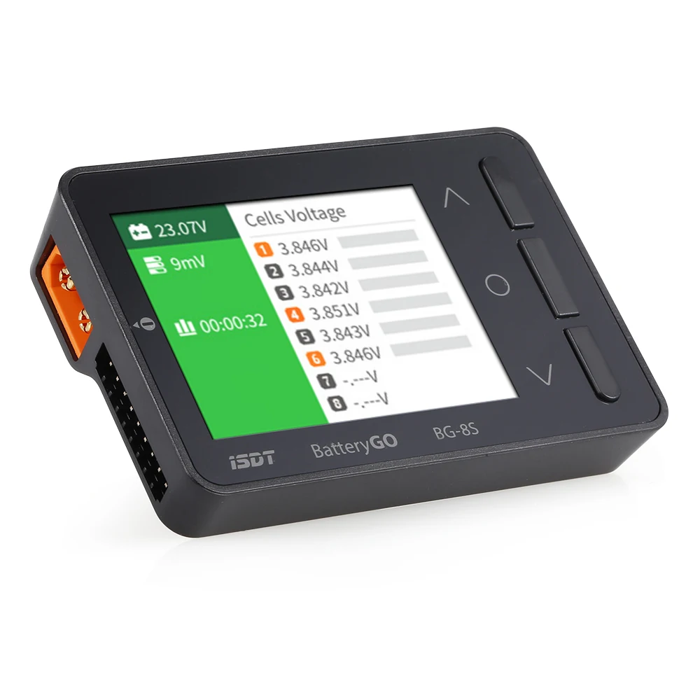 iSDT BG-8S Color Display Dual Smart Battery Checker for LiHv LiPo LiFe NiMH NiCd Pb Battery RC Battery Tool
iSDT BG-8S Color Display Dual Smart Battery Checker for LiHv LiPo LiFe NiMH NiCd Pb Battery RC Battery Tool