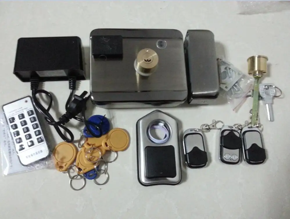 battery 2 remote controls power adapter 12V Electric Integrated IC 13.56MHZ RFID reader door IR intercom access lock
battery 2 remote controls power adapter 12V Electric Integrated IC 13.56MHZ RFID reader door IR intercom access lock
