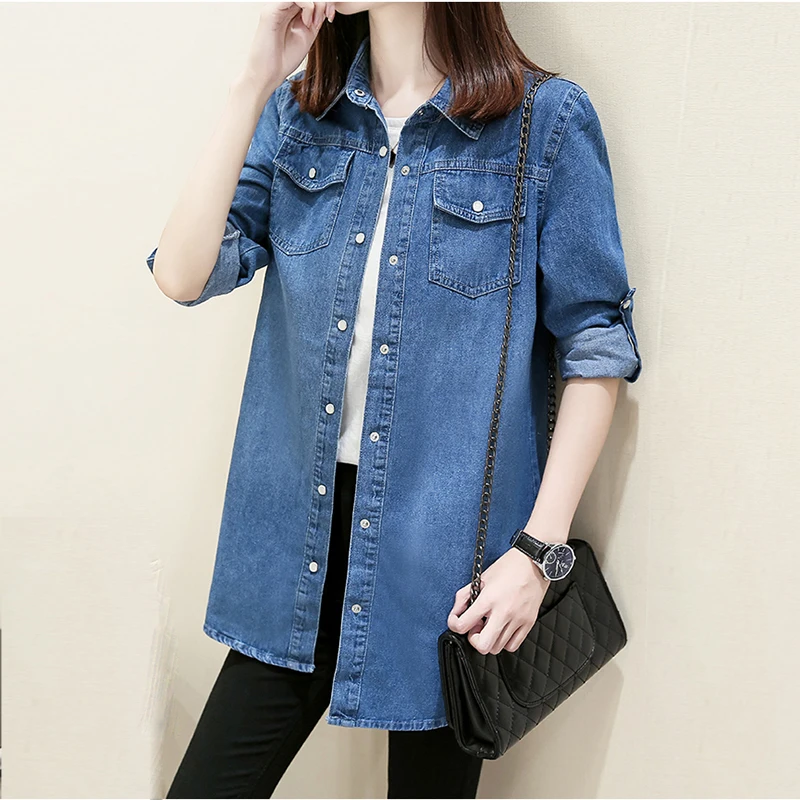 Autumn Winter Women Denim Jacket 2019 Harajuku Wind Jean Jacket Loose Long Sleeve Female Coat Plus size Female Casacos Femininos
Autumn Winter Women Denim Jacket 2019 Harajuku Wind Jean Jacket Loose Long Sleeve Female Coat Plus size Female Casacos Femininos