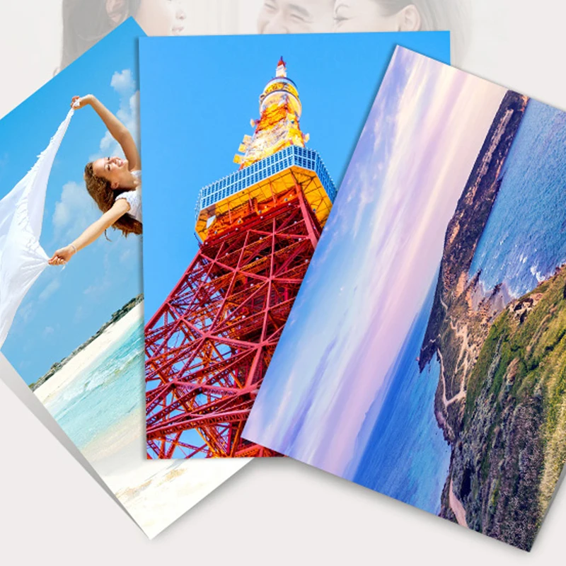 

20 Sheet High Glossy 4R 4x6 Photo Paper Apply to Inkjet Printer Ideal for Photographic Quality Colorful Graphics Output