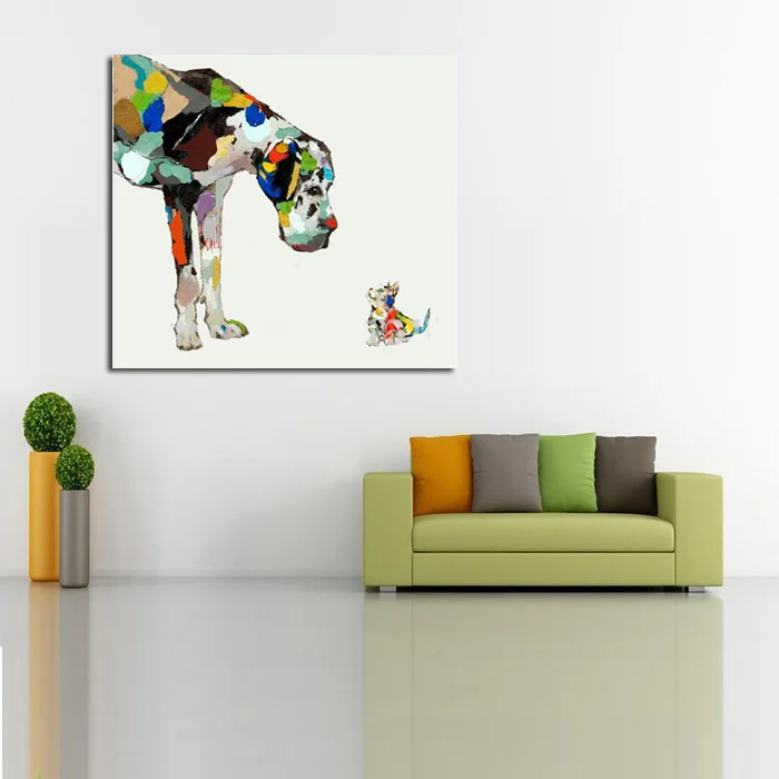 100%Handpainted Abstract Art Lovely Dogs Oil Painting On Canvas in Best Quality Wall Picture Home Decor As Unique Gift
100%Handpainted Abstract Art Lovely Dogs Oil Painting On Canvas in Best Quality Wall Picture Home Decor As Unique Gift