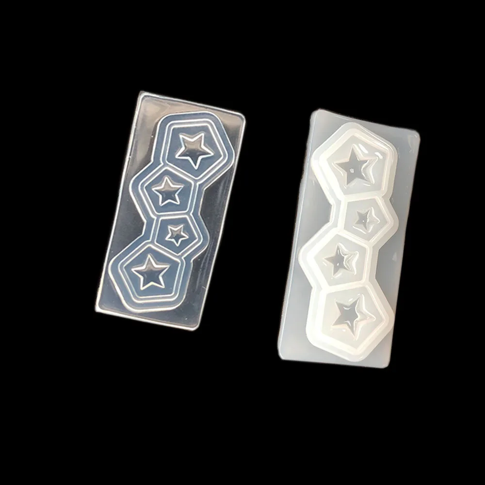 1pcs 3D Two Style Stars Resin Jewelry Liquid Silicone Mold Resin Charms Mold For DIY Jewelry Nail Art Making Tool
1pcs 3D Two Style Stars Resin Jewelry Liquid Silicone Mold Resin Charms Mold For DIY Jewelry Nail Art Making Tool