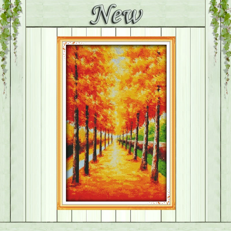 Golden autumn Scenery,11CT print on the fabric DMC 14CT Cross Stitch kit,all embroidery needlework Sets,stream Scenic Home Decor
Golden autumn Scenery,11CT print on the fabric DMC 14CT Cross Stitch kit,all embroidery needlework Sets,stream Scenic Home Decor