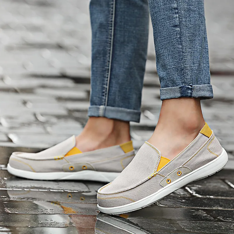 AKZ Spring Summer loafers Men's casual shoes Canvas shoes for men Denim soft Comfortable Breathable Walking Shoes Male Shoes
AKZ Spring Summer loafers Men's casual shoes Canvas shoes for men Denim soft Comfortable Breathable Walking Shoes Male Shoes